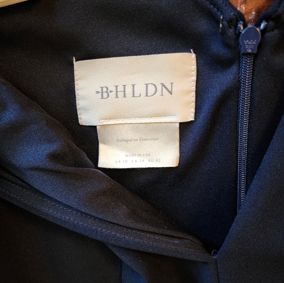 BHLDN Elegant Dark Blue Maxi Dress - Picture 5 of 12